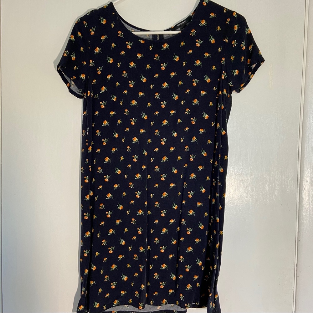 printed floral t-shirt dress